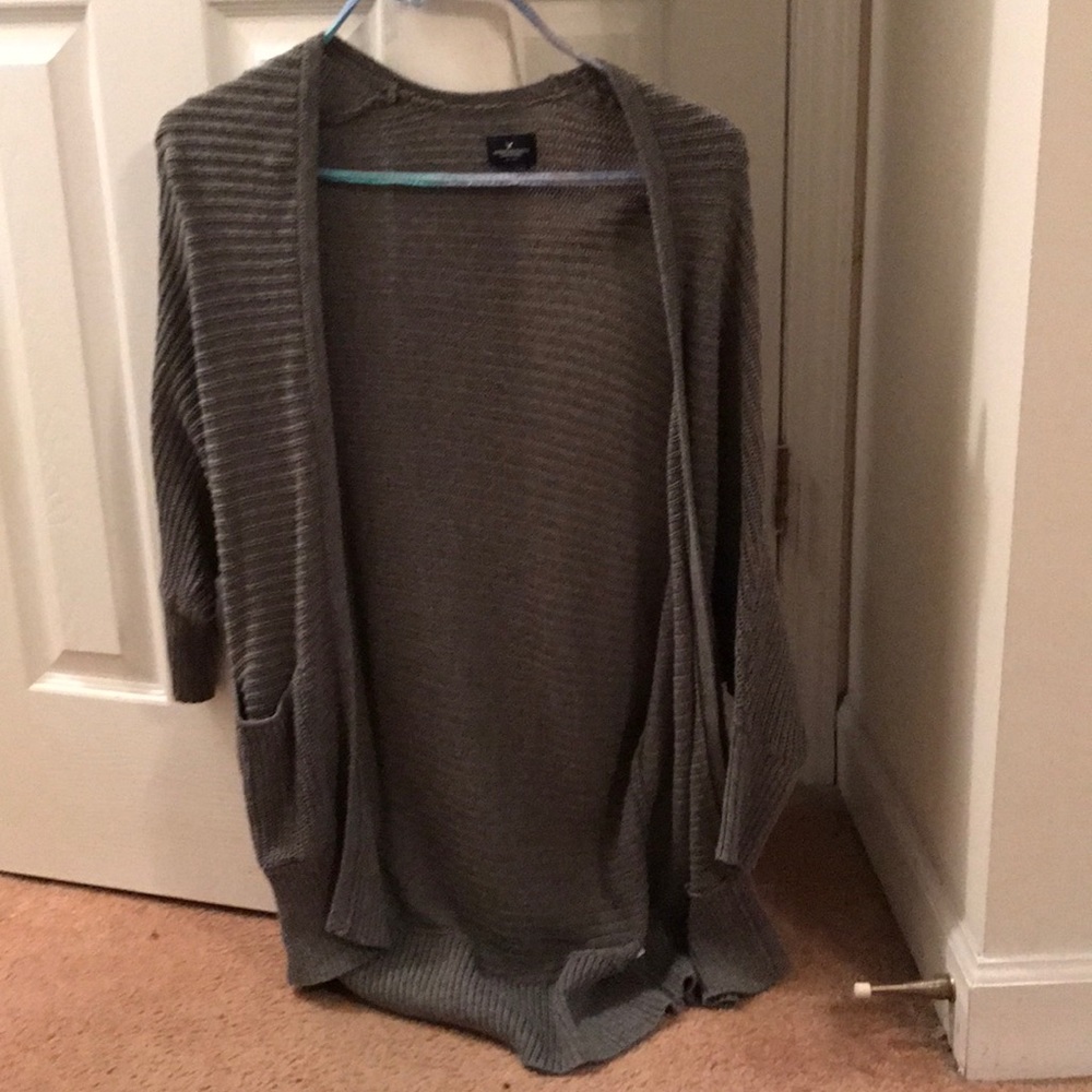 Dark gray cardigan